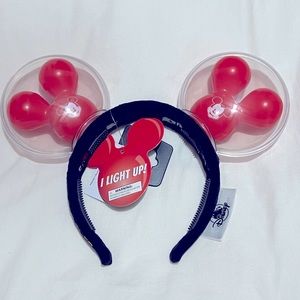 Light-Up Mickey Mouse Ears Headband - Red